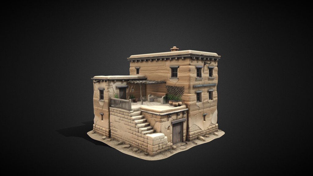 Stylized Adobe House – Tier I