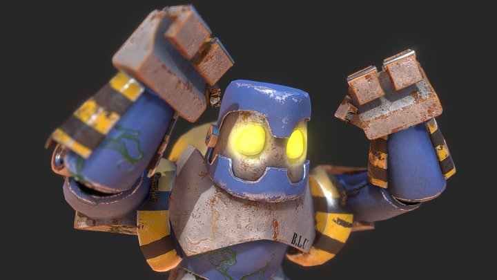 BLU (animated) 3D Model