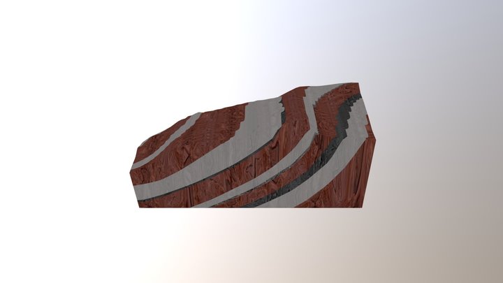 F2上盘无断层 3D Model