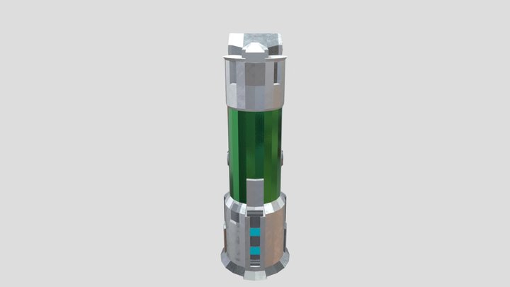Alien test tube 3D Model