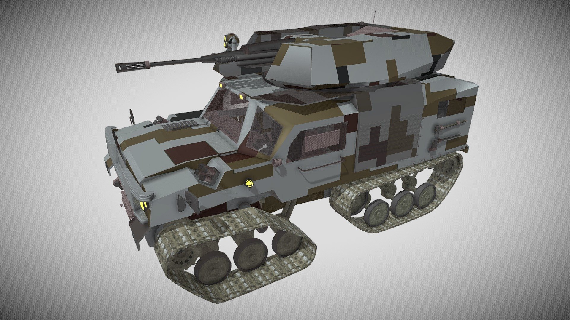 GSD LuWA Wolfhound Armored Fighting Vehicle - Download Free 3D model by ...