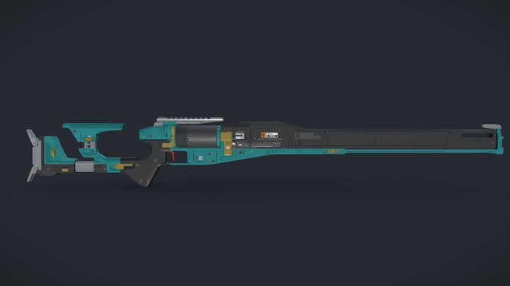 Revolver Riffle 3D Model
