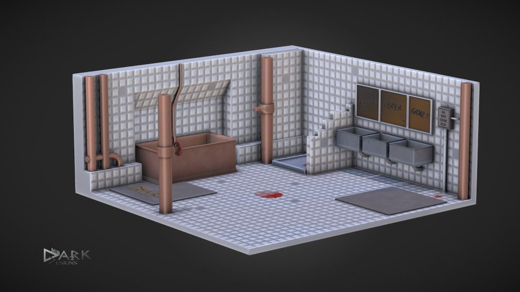 saw bathroom set