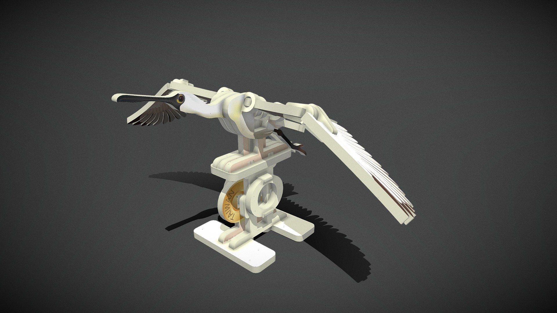 [MC-011] Black-faced Spoonbill — Sketchfab embed 3D viewer