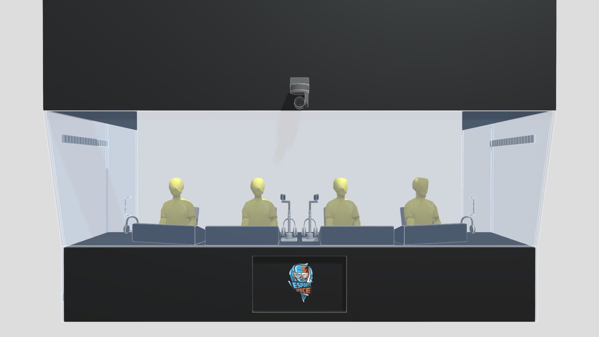 GLR Esports Shoutcasters Booth Download Free 3D model by olahmar
