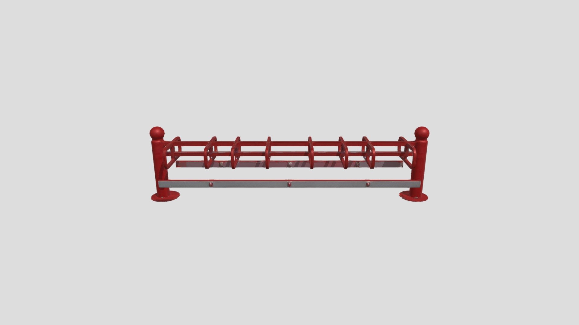 red spiral bike rack - 3D model by civile-icf [a04ee97] - Sketchfab