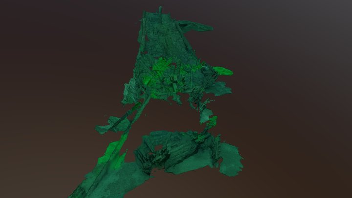 Lake Erie - Indiana Wreck 3D Model