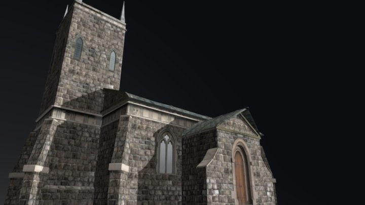 Medieval church 3D Model