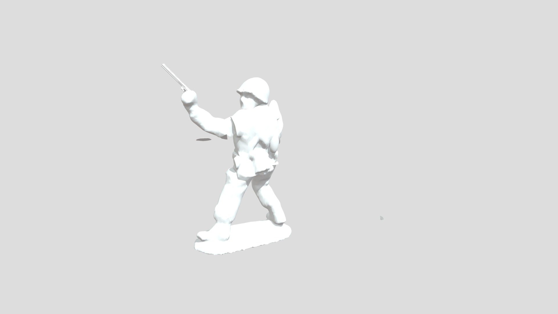 US soldier with revolver #2