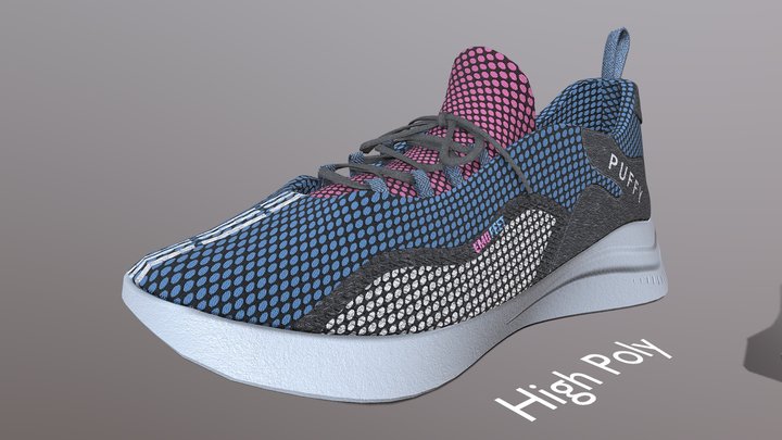 Puffy Trainers HP/LP 3D Model