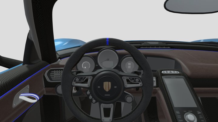 Porsche 918 Spyder 3D Model