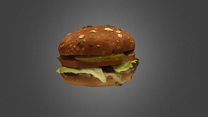 CBJ Handy Size Burger 3D Model