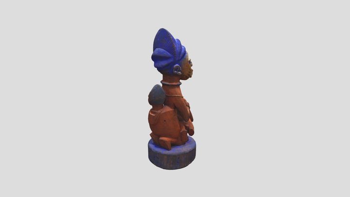 Yoruba Statuette - Oyo Region, Nigeria 3D Model