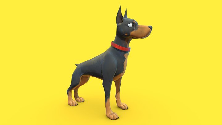 Bruce Dobermann 3D Model