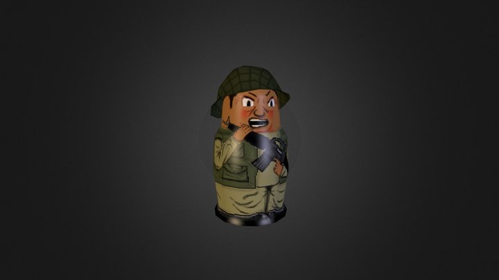 Nesting Doll Soldier ("Roughnecks") 3D Model
