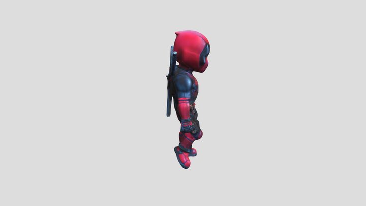 Deadpool miniature model 3D Model