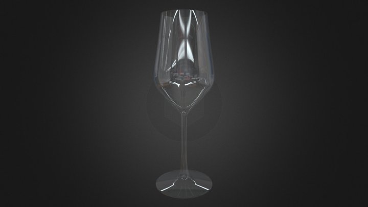 White Wine Glass | 02 3D Model