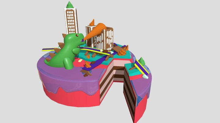Day 3/ Cake 3D Model