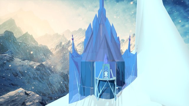 La reine des neiges - Frozen's Castle -Disney 3D Model