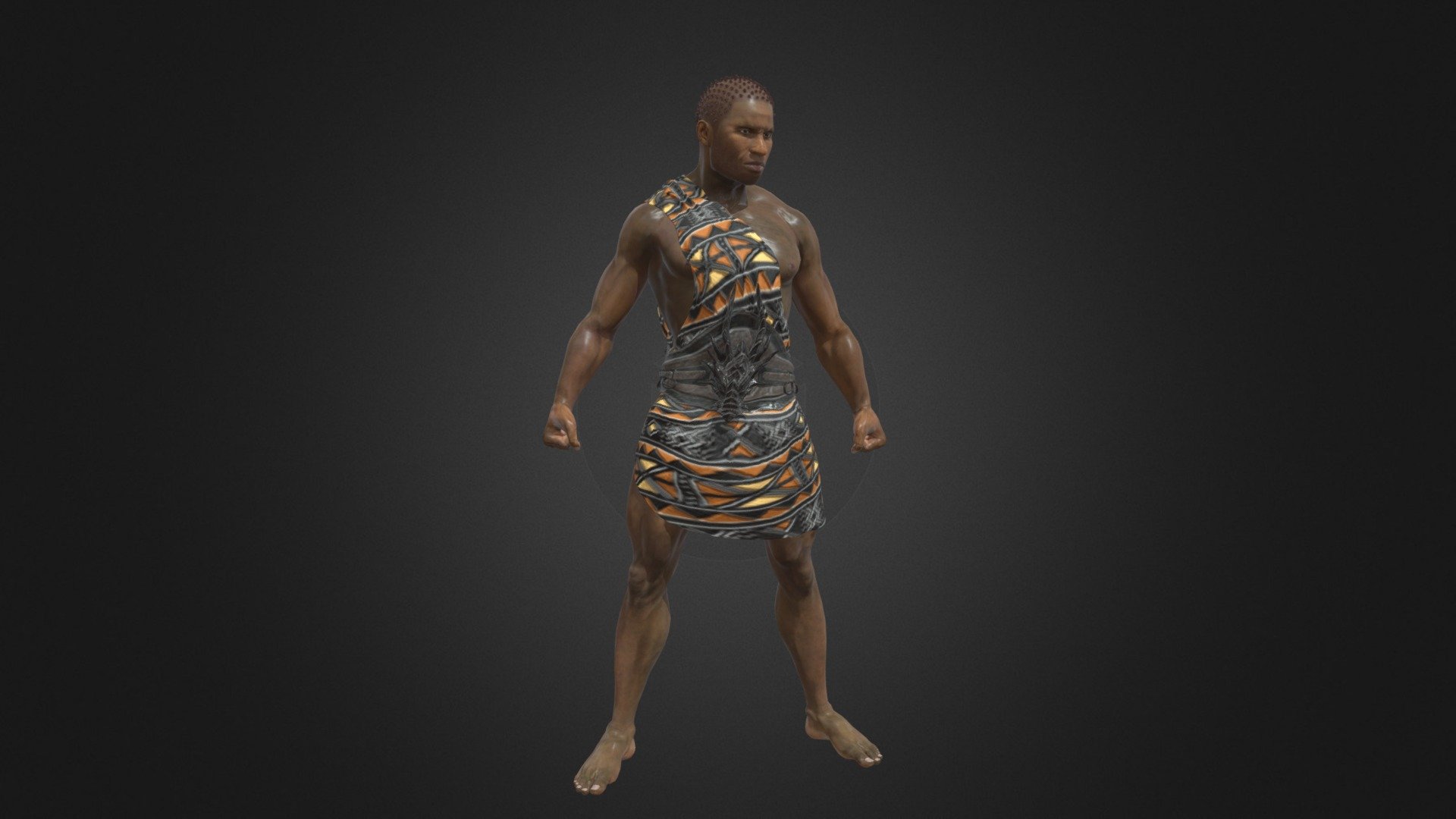 African Man Rigged Character 3d Model Buy Royalty Free 3d Model By Videoae A05690f