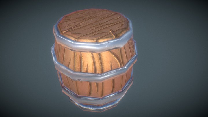 Stylized Barrel – Modelo 3D gratuito STL