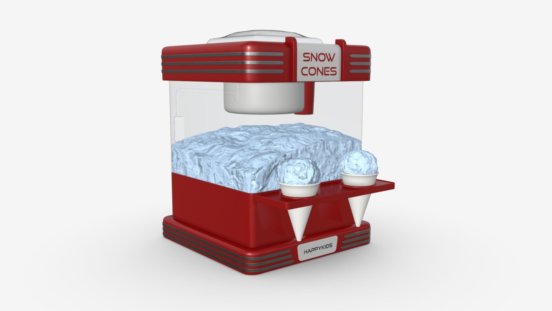 Vintage Snow Cone Ice-Cream Maker - Buy Royalty Free 3D model by ...