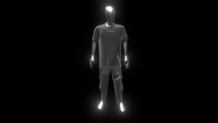 Tshirt_with_pant_version_7 3D Model