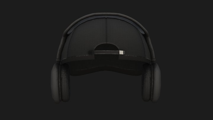 Stylized Optimized Cap And Headphones 3D Model