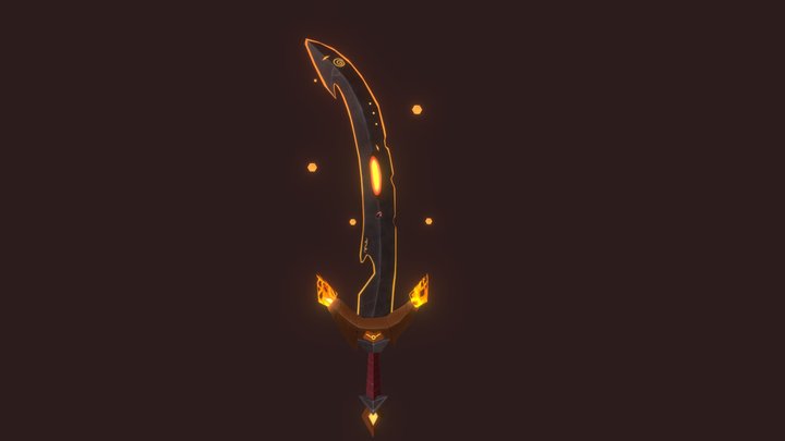 The Blade of Cataclysm's Flame - Weaponcraft 3D Model