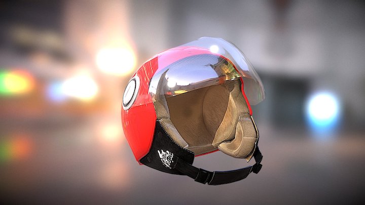 Casque jet Nox helmets 3D Model