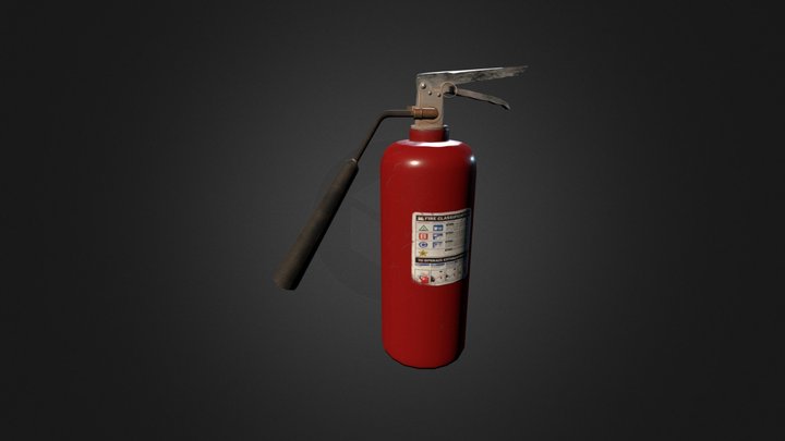 Fire Extinguisher 3D Model