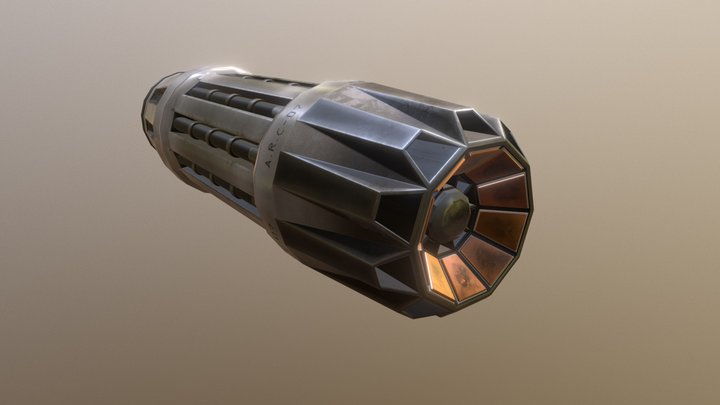 Sci-Fi Thruster 3D Model