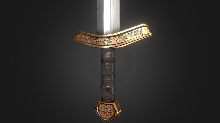 Viking Sword (Game Model) 3D Model