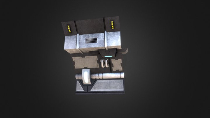 Piece of the wall 3D Model