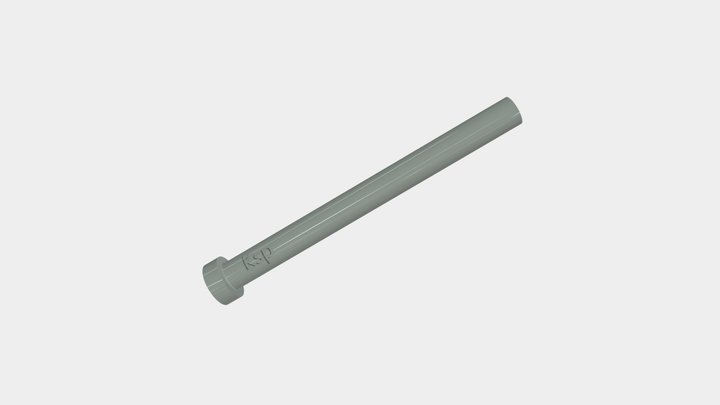 Ejector Pin, Cylindrical Head 3D Model