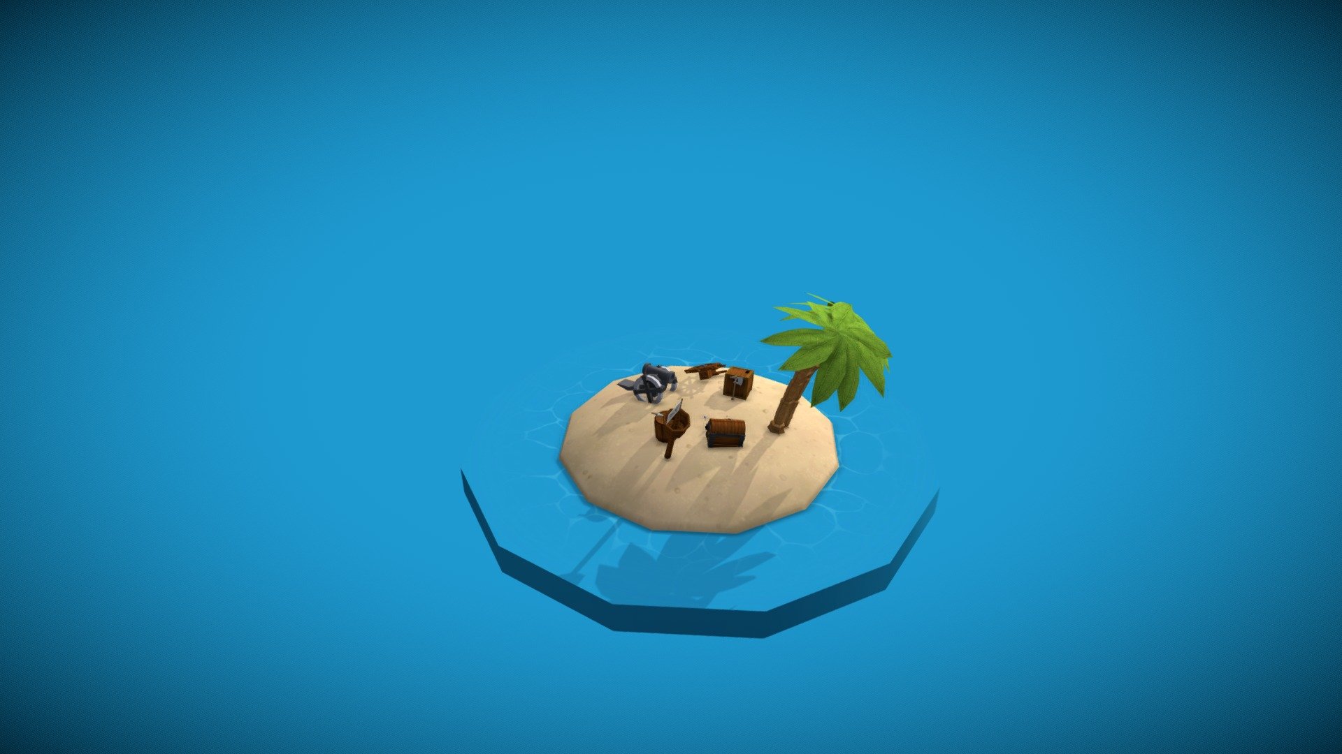 Pirate Island - 3D model by calvinhingle [a05f05b] - Sketchfab