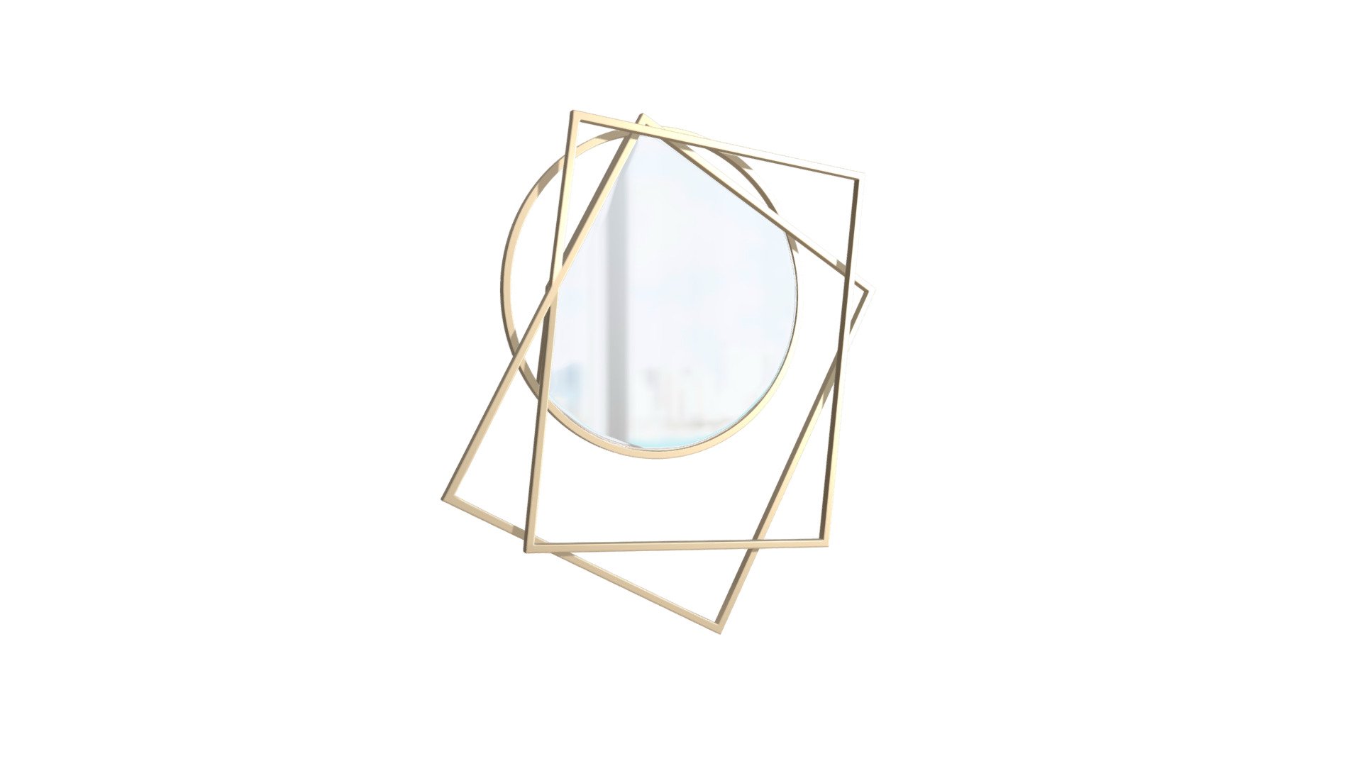Vertex Mirror Gold - A12204 - Buy Royalty Free 3D model by Zuo Modern ...