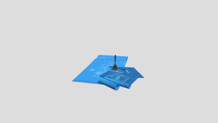 BluePrintPaper 3D Model