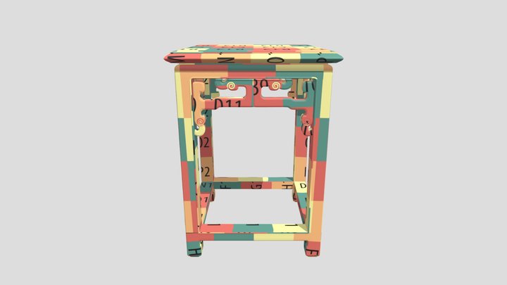 Chair UV Unwrap 3D Model