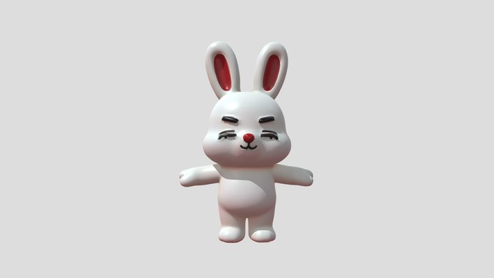 Cute+bunny+3d+model 3D Model