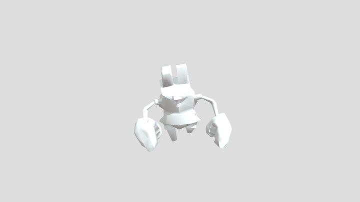 Crab Neighbor Run Animation 3D Model