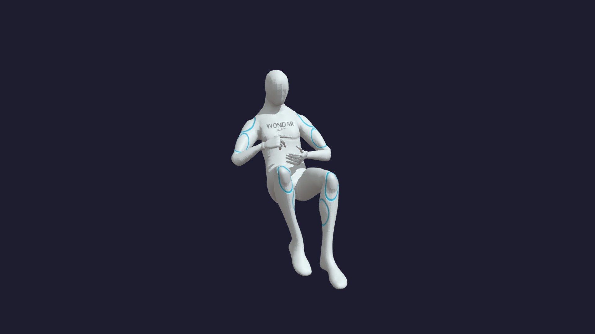 Sitting scrolls phone 1 — Sketchfab embed 3D viewer