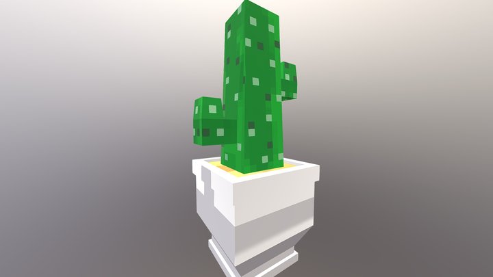 [Minecraft] Basic Cactus Pot 3D Model