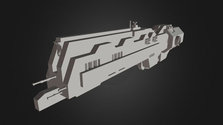 Hillsborough-class Destroyer (Small Grid) 3D Model