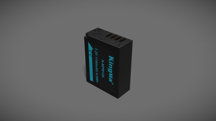 Kingma Fujifilm Battery 3D Model