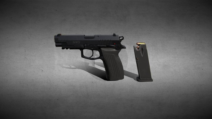 BERSA TPR9 Gun 9mm model 3D Model