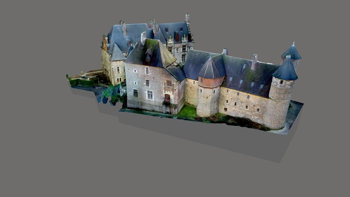 Parc de Clères - Château et manoir 3D Model