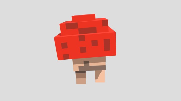 Exploding mushroom 3D Model