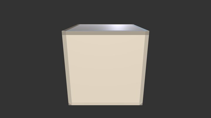 Beveled Cube 3D Model