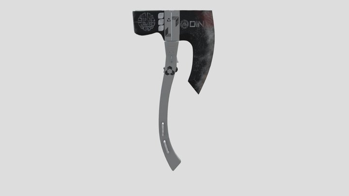 Sci-fi viking axe 3D Model
